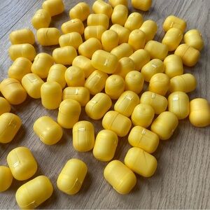72 Kinder  Surprise Yellow Capsule Empty Cases Containers Lot